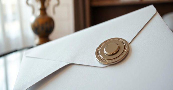 Envelope com lacre adesivo: Segurança e Estilo