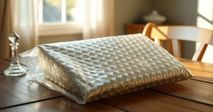 Envelope com plástico bolha como a melhor opção para proteção de objetos