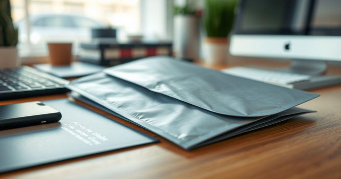 Envelope plástico lacre para segurança e praticidade
