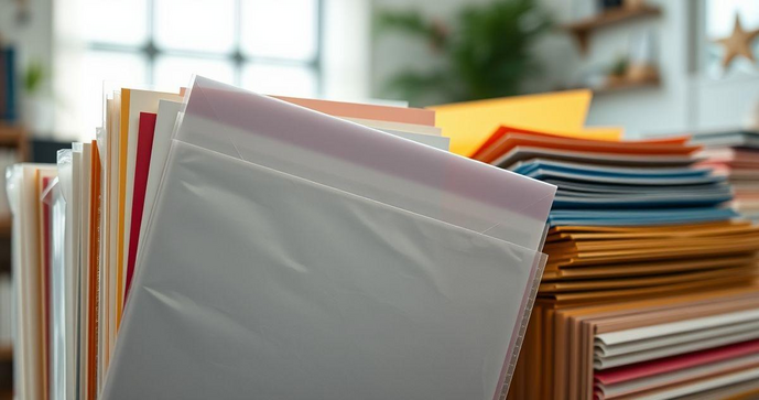 Envelope plástico A4 ideal para organização e proteção